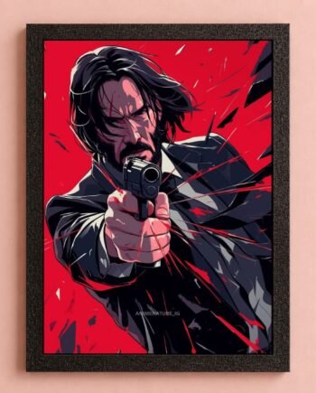 John Wick #01 A4 Size Poster Frame for Room Decor