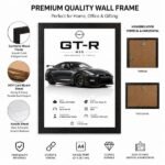 JDM Nissan GTR R35 Aesthetic A4 (Size) 8*12 inch Wall Art | Poster Frame for Bedroom, Living Room & Office - Image 4