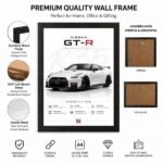 JDM Nissan GTR R35 Aesthetic A4 (Size) 8*12 inch Wall Art | Decor Poster Frame for Bedroom, Living Room & Office - Image 3