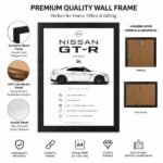 JDM Nissan GTR R35 Aesthetic A4 (Size) 8*12 inch Wall Art | Decor Poster Frame for Bedroom, Living Room & Office - Image 3
