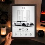 JDM Nissan GTR R35 Aesthetic A4 8*12inch Wall Art | Poster Frame for Bedroom, Living Room, Office & Hall - Image 3