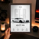 JDM Nissan GTR R35 Aesthetic A4 8*12inch Wall Art | Poster Frame for Bedroom, Living Room, Office & Hall - Image 4