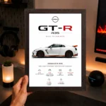 JDM Nissan GTR R35 Aesthetic A4 (Size) 8*12 inch Wall Art | Decor Poster Frame for Bedroom, Living Room & Office - Image 4