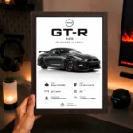 JDM Nissan GTR R35 Aesthetic A4 (Size) 8*12 inch Wall Art | Poster Frame for Bedroom, Living Room & Office - Image 4