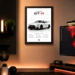 JDM Nissan GTR R35 Aesthetic A4 (Size) 8*12 inch Wall Art | Decor Poster Frame for Bedroom, Living Room & Office - Image 2