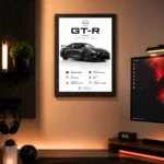 JDM Nissan GTR R35 Aesthetic A4 (Size) 8*12 inch Wall Art | Poster Frame for Bedroom, Living Room & Office - Image 2