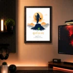 Krishna A4 Size (8×12) Aesthetic Poster Frame for Wall, Door,Pregnant Women,Living Room & Pooja Room - Image 2