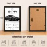 JDM Nissan GTR R35 Aesthetic A4 (Size) 8*12 inch Wall Art | Poster Frame for Bedroom, Living Room & Office - Image 6